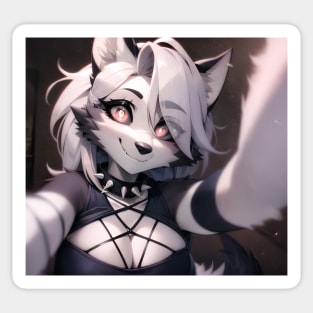 Helluva Boss Loona loona The Wolf (sfw) Classic Sticker